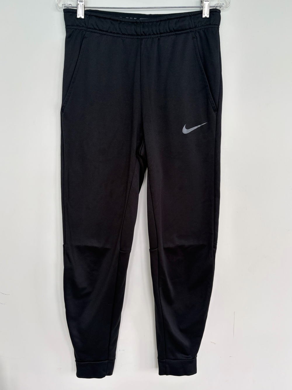 Nike Black Dri-FIT Standard Fit Pants with Grey Logo